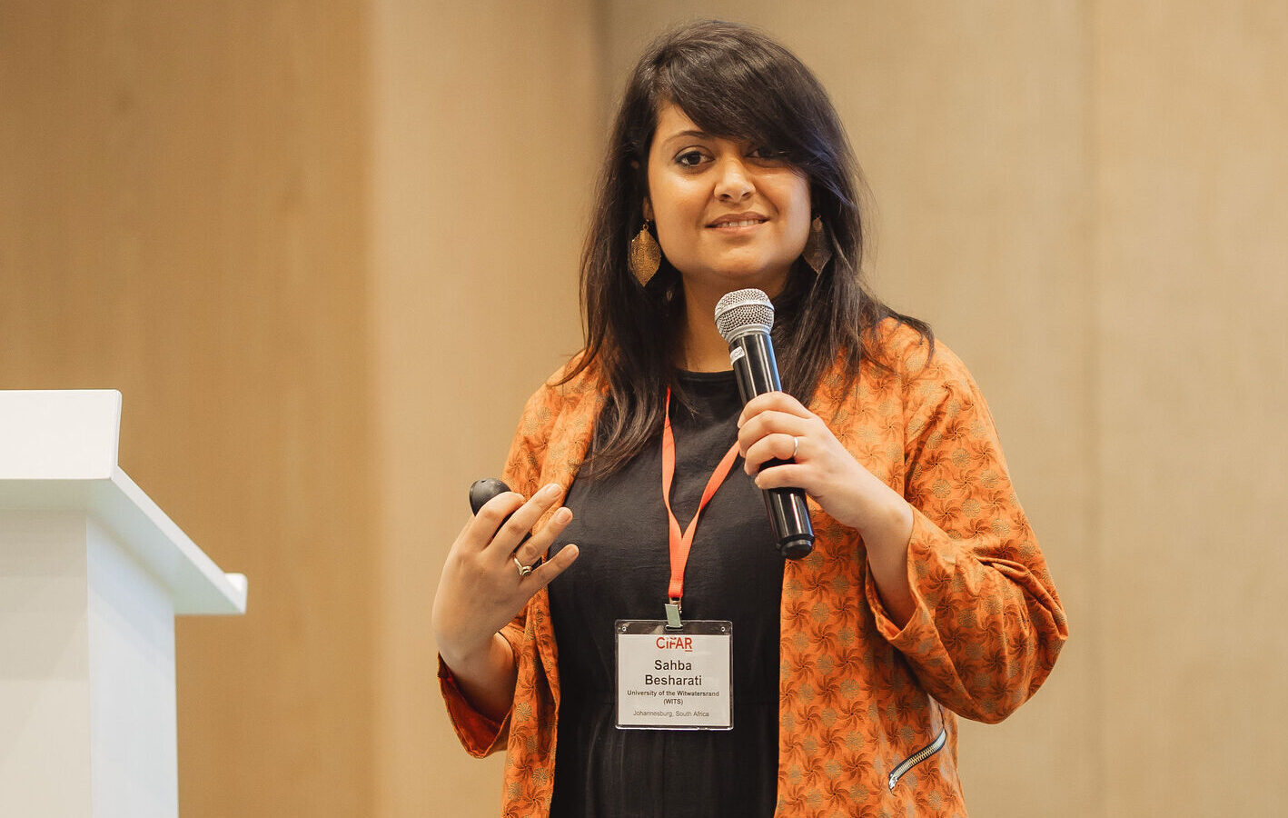 Sahba Nomvula Besharati at the Women in Research Leadership Development Symposium. Sahba Nomvula Besharati at the Women in Research Leadership Development Symposium.